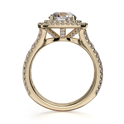 Michael M 18k Yellow Gold Loud Engagement Ring