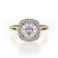 Michael M 18k Yellow Gold Bold Engagement Ring