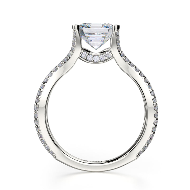 Michael M 18k White Gold Defined Engagement Ring