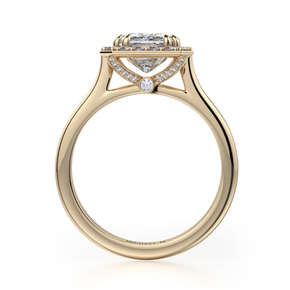 Michael M 18k Yellow Gold Bold Engagement Ring