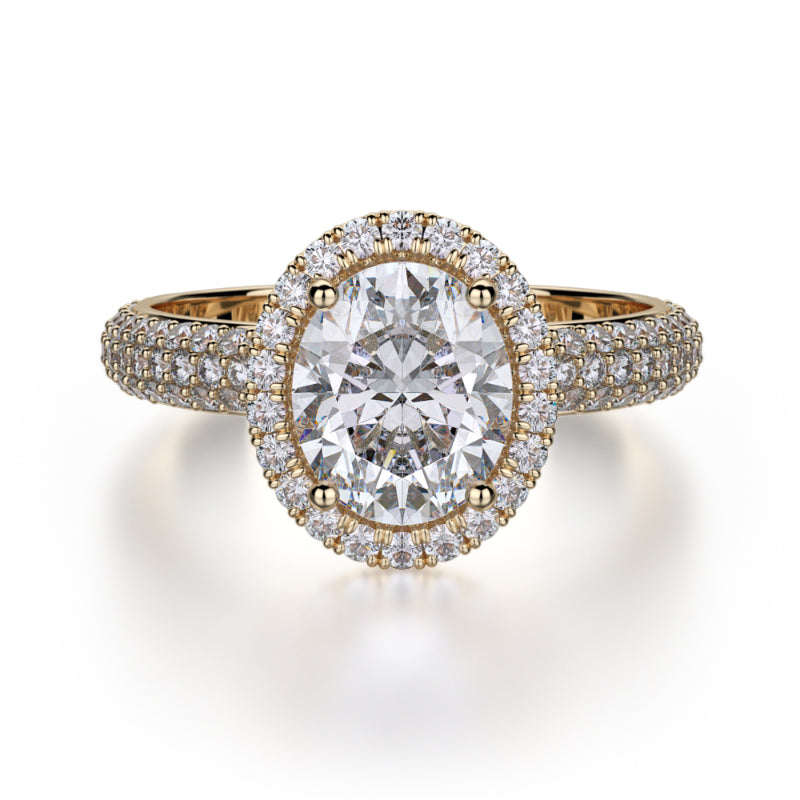Michael M 18k Yellow Gold Defined Engagement Ring