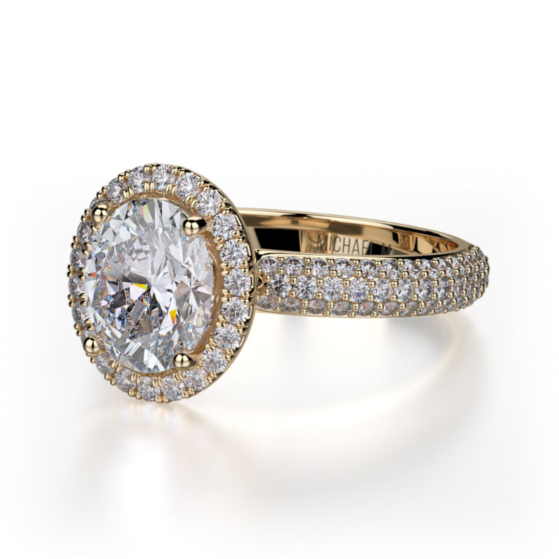 Michael M 18k Yellow Gold Defined Engagement Ring
