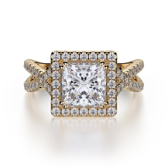 Michael M 18k Yellow Gold Defined Engagement Ring