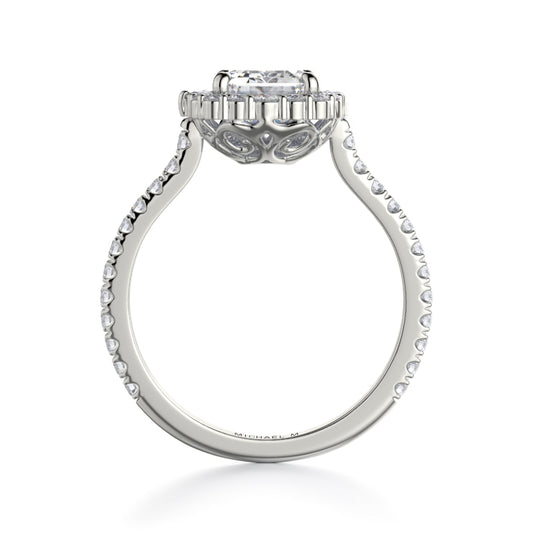 Michael M 18k White Gold Defined Engagement Ring