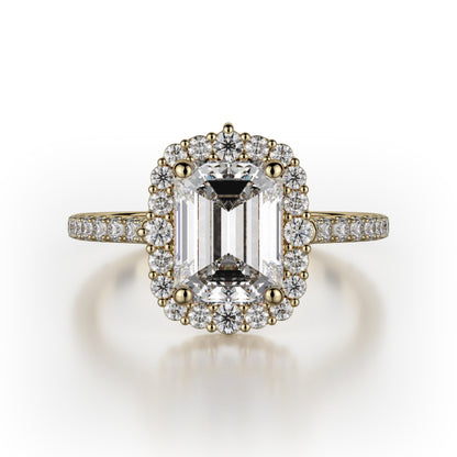 Michael M 18k Yellow Gold Defined Engagement Ring