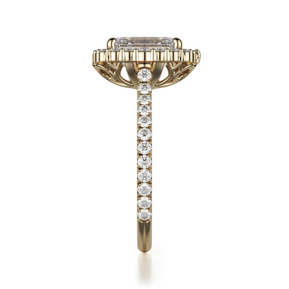 Michael M 18k Yellow Gold Defined Engagement Ring