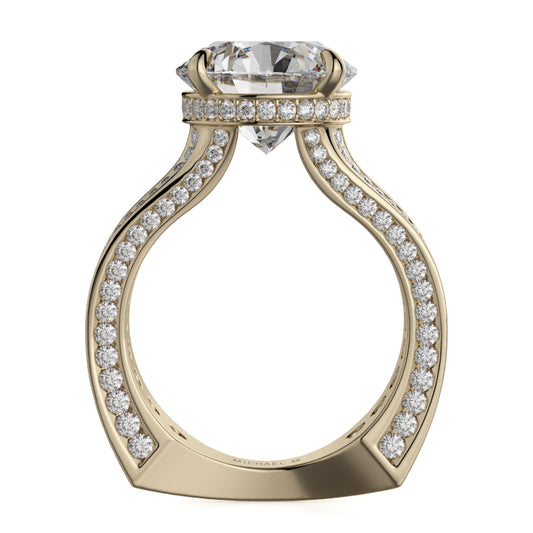 Michael M 18k Yellow Gold Strada Engagement Ring