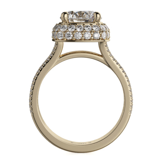 Michael M 18k Yellow Gold Defined Engagement Ring