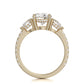 Michael M 18k Yellow Gold Trinity Engagement Ring