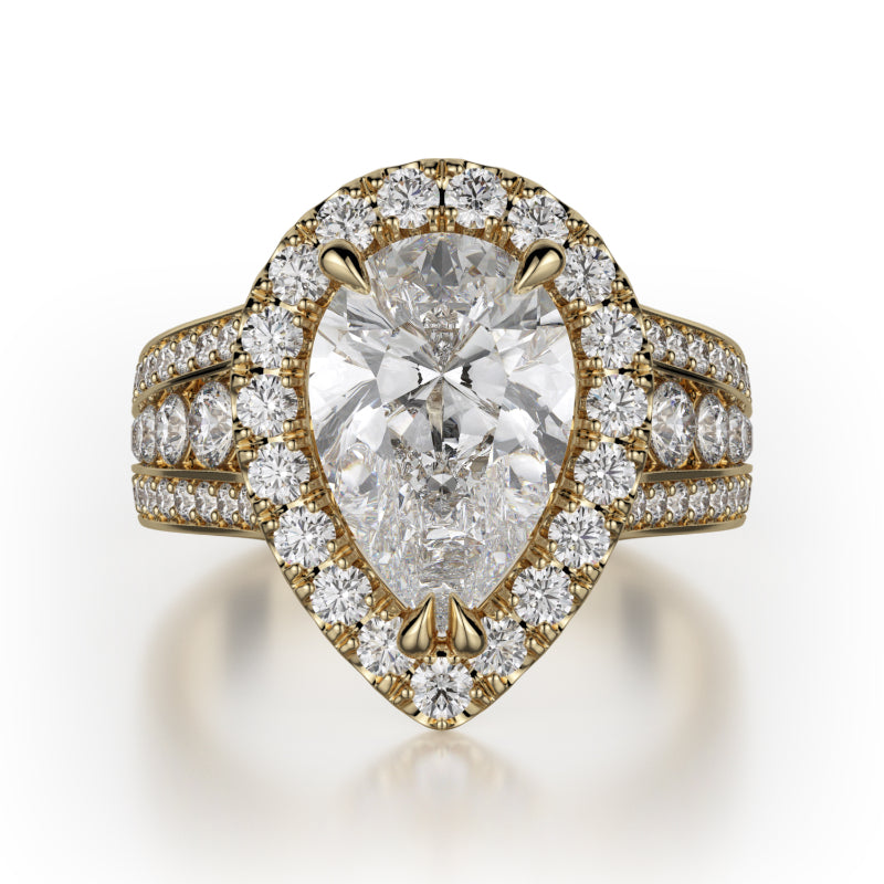 Michael M 18k Yellow Gold Stella Engagement Ring