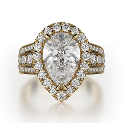 Michael M 18k Yellow Gold Stella Engagement Ring