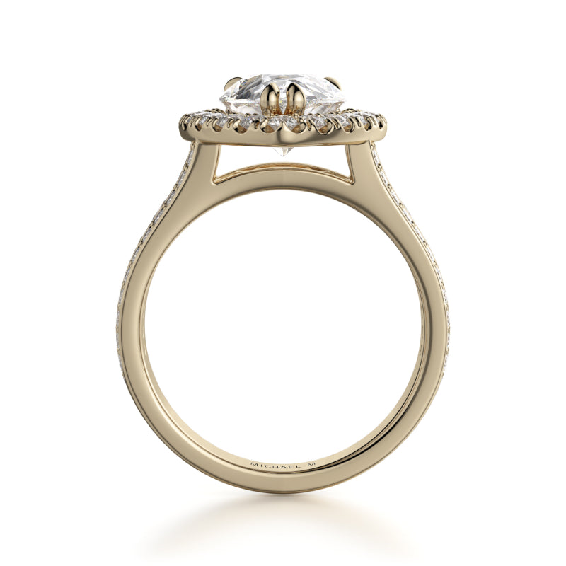 Michael M 18k Yellow Gold Stella Engagement Ring