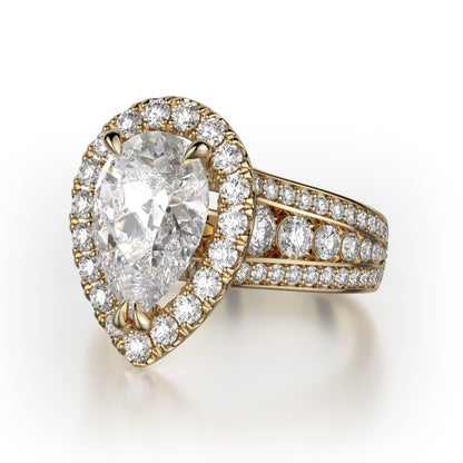 Michael M 18k Yellow Gold Stella Engagement Ring