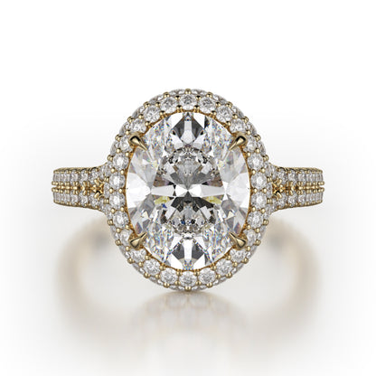 Michael M 18k Yellow Gold Defined Engagement Ring