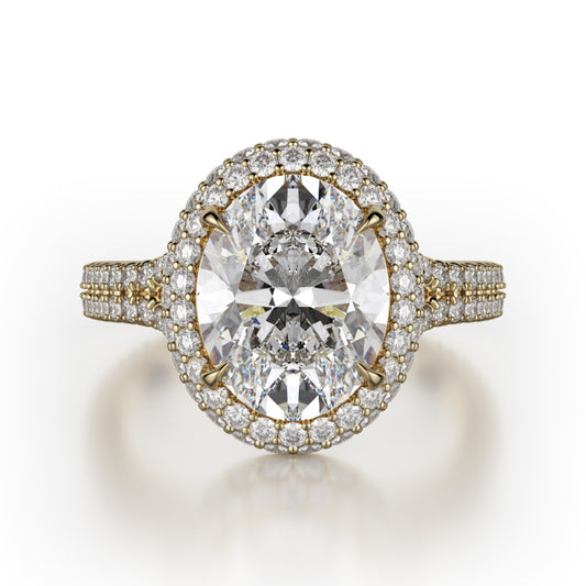 Michael M 18k Yellow Gold Defined Engagement Ring