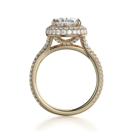 Michael M 18k Yellow Gold Defined Engagement Ring