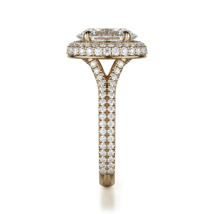 Michael M 18k Yellow Gold Defined Engagement Ring