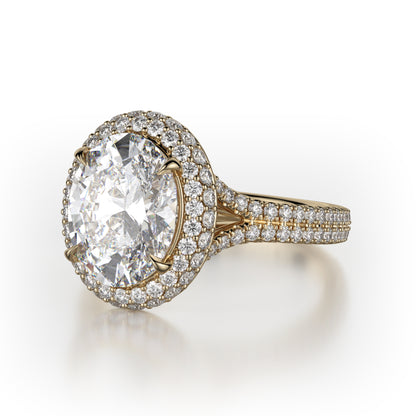 Michael M 18k Yellow Gold Defined Engagement Ring