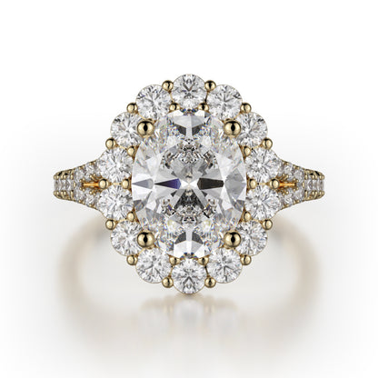 Michael M 18k Yellow Gold Defined Engagement Ring
