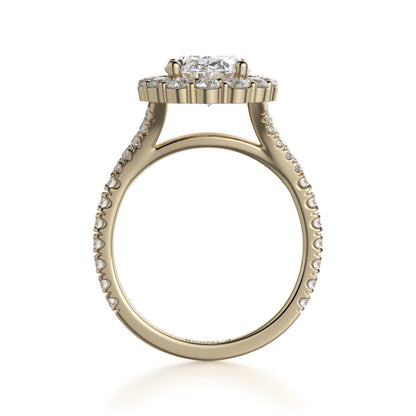 Michael M 18k Yellow Gold Defined Engagement Ring