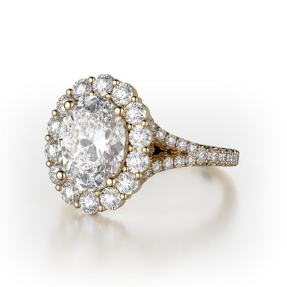 Michael M 18k Yellow Gold Defined Engagement Ring