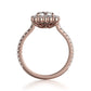 Michael M 18k Rose Gold Defined Engagement Ring