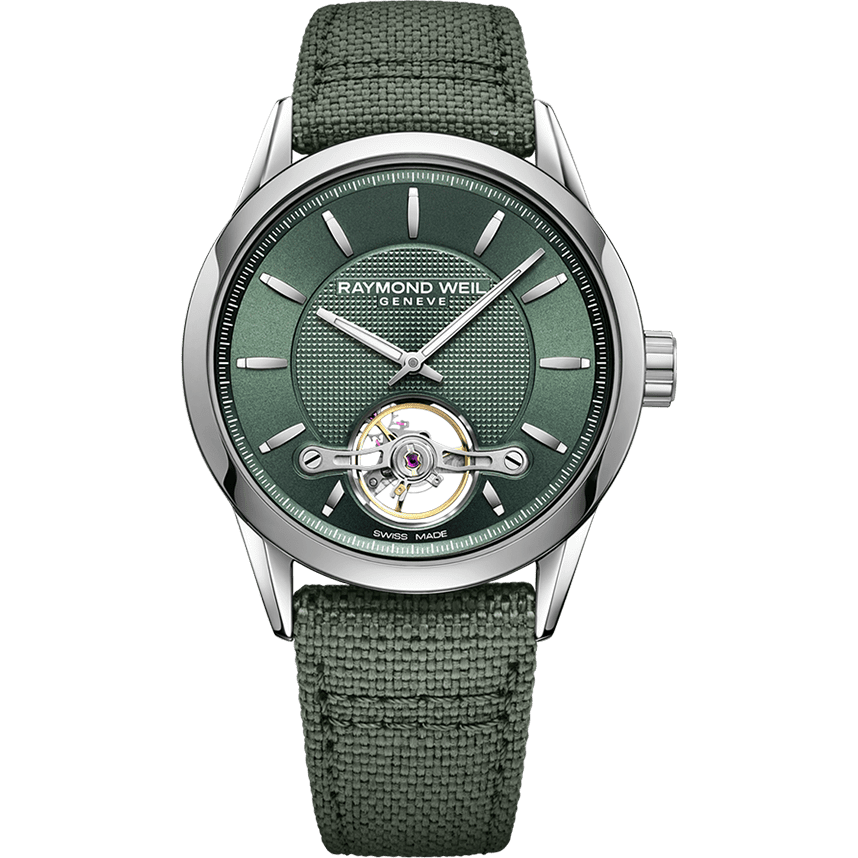 Raymond Weil Freelancer Green Strap Watch