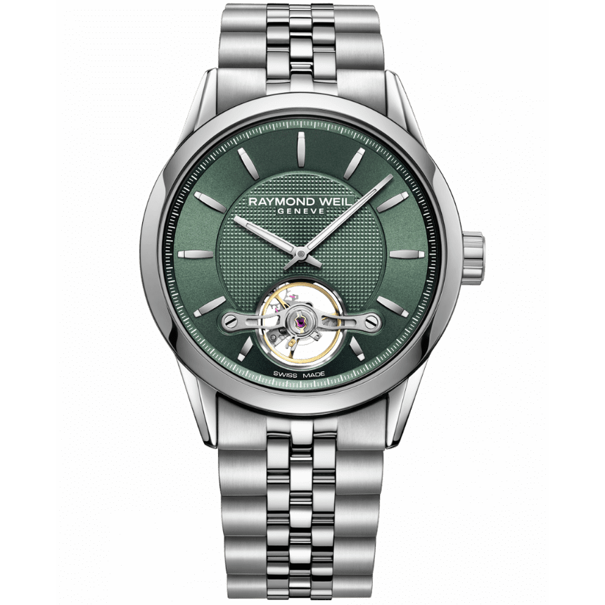 Raymond Weil Freelancer Green Steel Watch