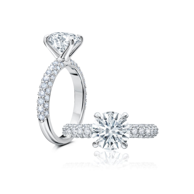 Peter Storm 14k White Gold Solitaire Engagement Ring