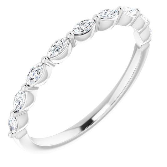 Platinum 1/4 CTW Diamond Anniversary Band