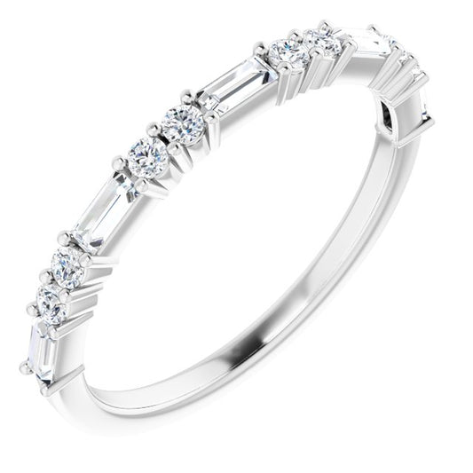 Platinum 3/8 CTW Diamond Anniversary Band