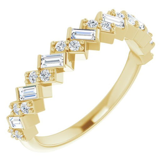 14K Yellow 3/8 CTW Diamond Anniversary Band