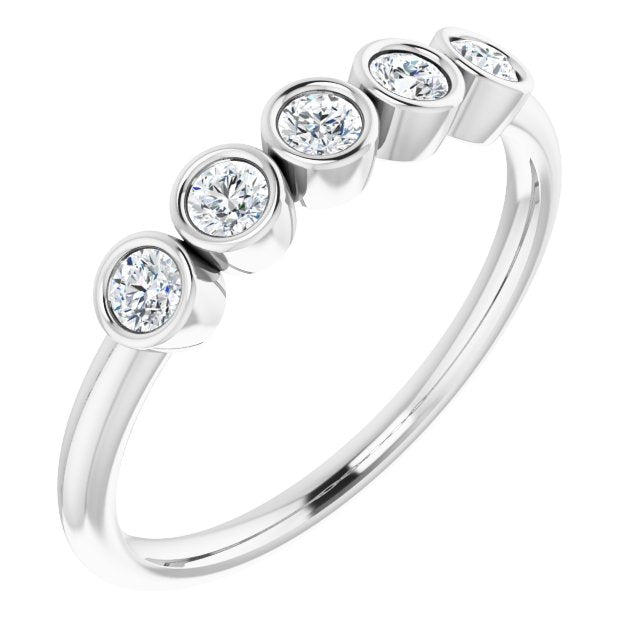 14K White 1/3 CTW Diamond Ring