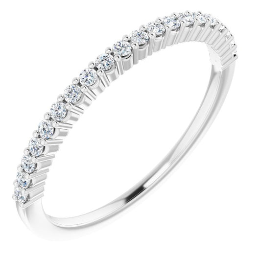 14K White 1/6 CTW Diamond Anniversary Band
