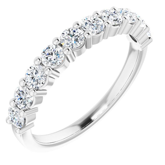14K White 3/4 CTW Diamond Anniversary Band