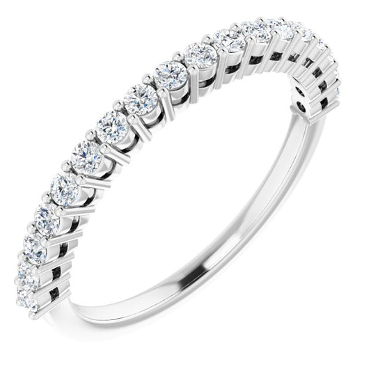 14K White 1/3 CTW Diamond Anniversary Band