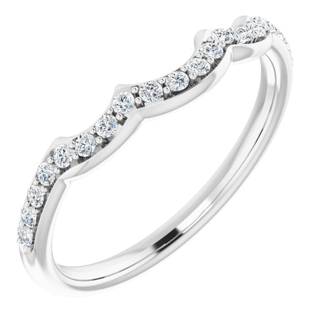 Platinum 1/6 CTW Diamond Band