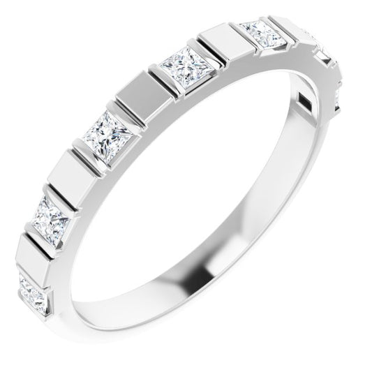 14K White 1/3 CTW Diamond Anniversary Band