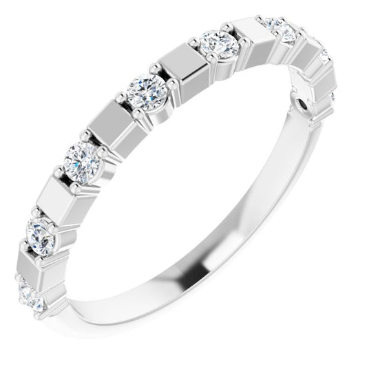 14K White 1/4 CTW Diamond Anniversary Band