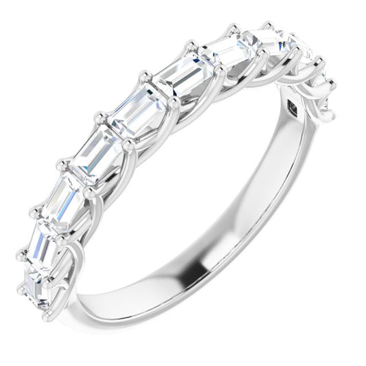 Platinum 3/4 CTW Diamond Anniversary Band