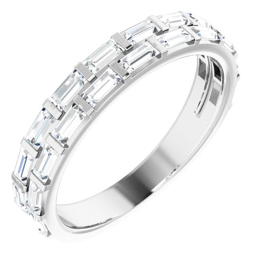 14K White 3/4 CTW Diamond Anniversary Band