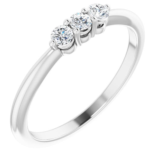 14K White 1/5 CTW Diamond Anniversary Band