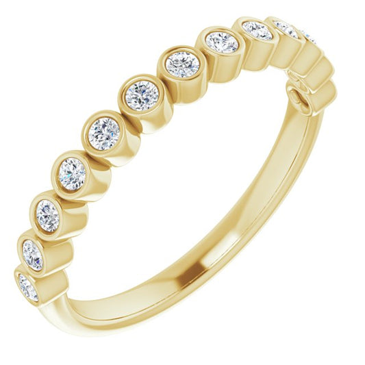 14K Yellow 1/4 CTW Diamond Ring