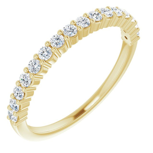 14K Yellow 1/3 CTW Diamond Anniversary Band