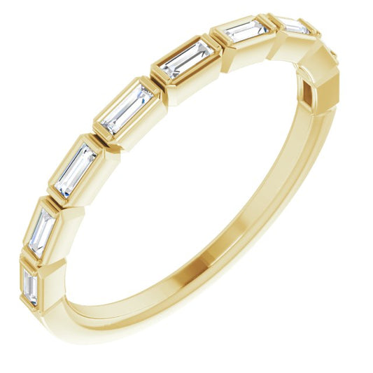 14K Yellow 1/5 CTW Diamond Anniversary Band