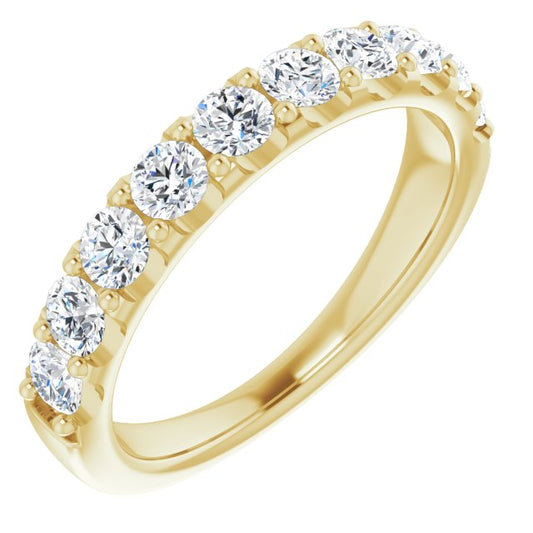 14K Yellow 1 CTW Diamond Anniversary Band