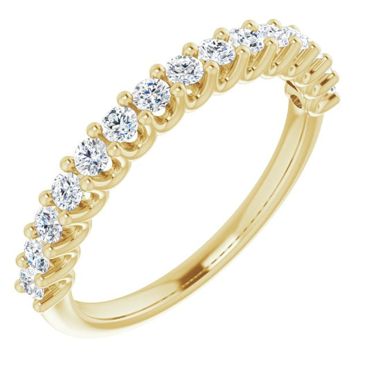 14K Yellow 1/2 CTW Diamond Anniversary Band