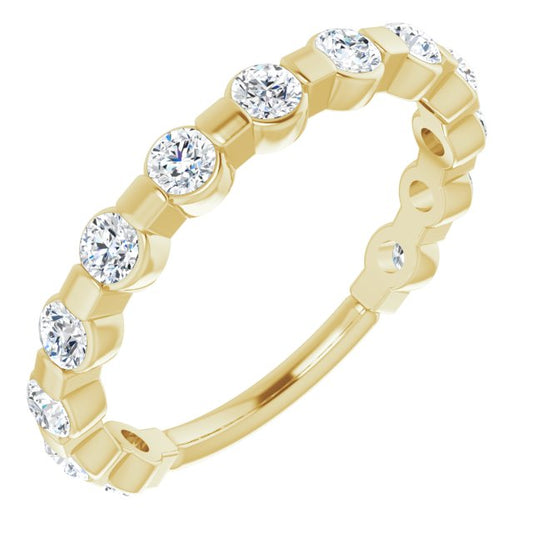 14K Yellow 1/2 CTW Diamond Anniversary Band