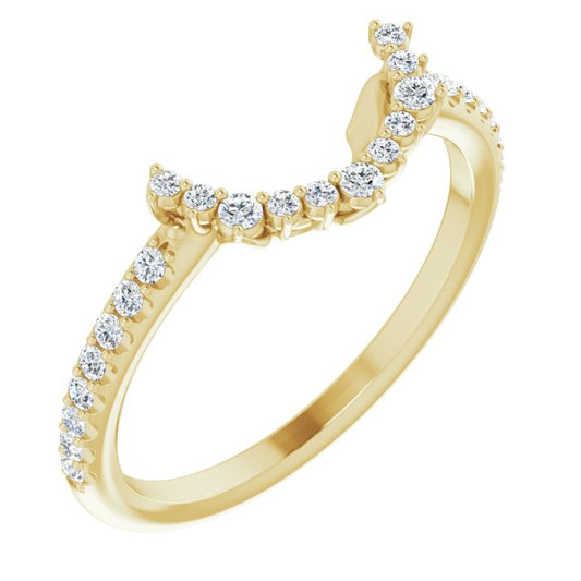 14K Yellow 1/5 CTW Diamond Band