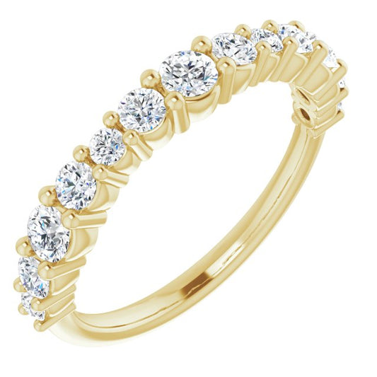 14K Yellow 3/4 CTW Diamond Anniversary Band